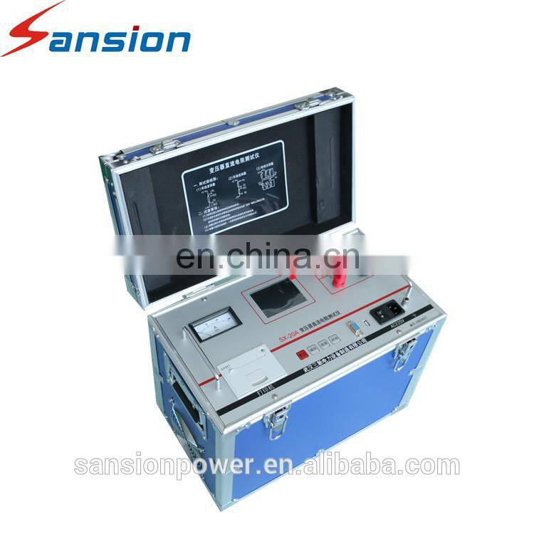 3 Phase Transformer Winding DC Resistance Testing Device 20A Transformer DC Resistance Tester