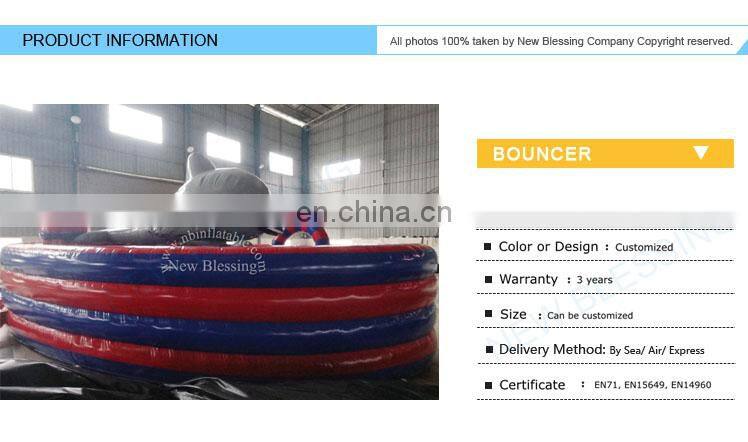 Customized supported Zoo 8x5m Art inflatable whale bouncer for sale