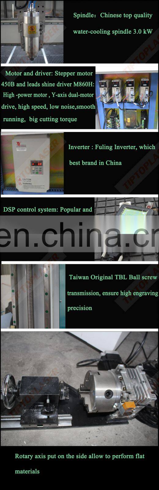 Furniture China NC-studio Controller CNC Wood Router 1325 With Rotary axis For Wood MDF Acrylic PCB