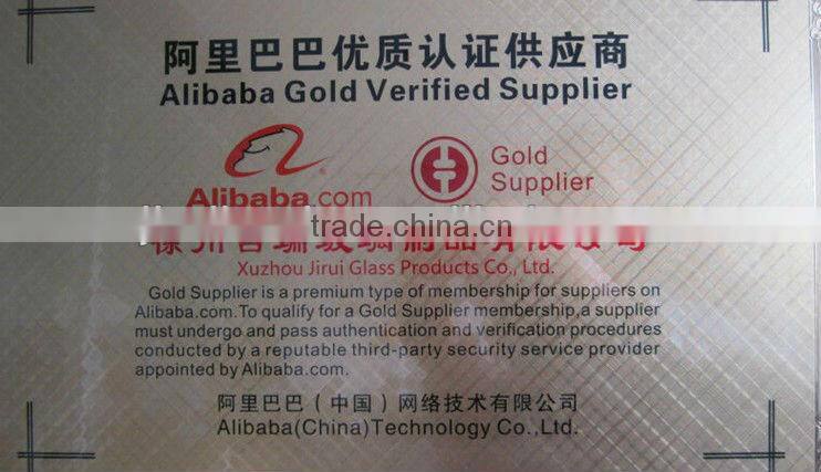 220ml glass drinking cupwith printing logo on