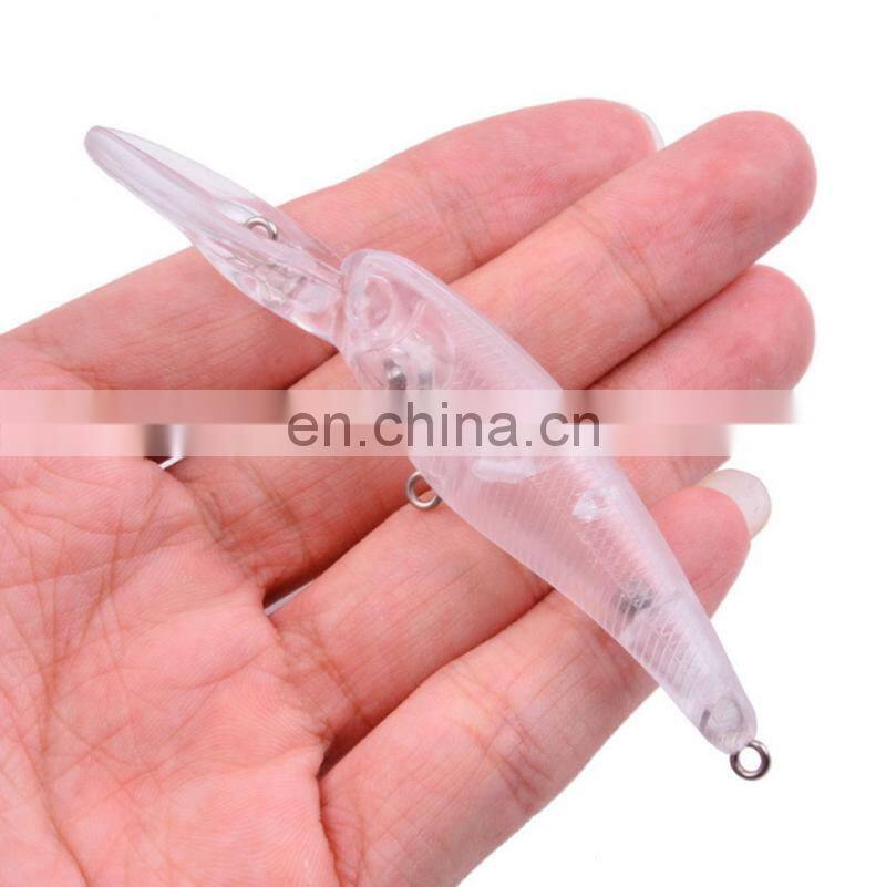 9.3cm 6g Wholesale Artificial Fish Bait Lifelike OEM Available Long Lip Fishing Lure Blank Unpainted Minnow