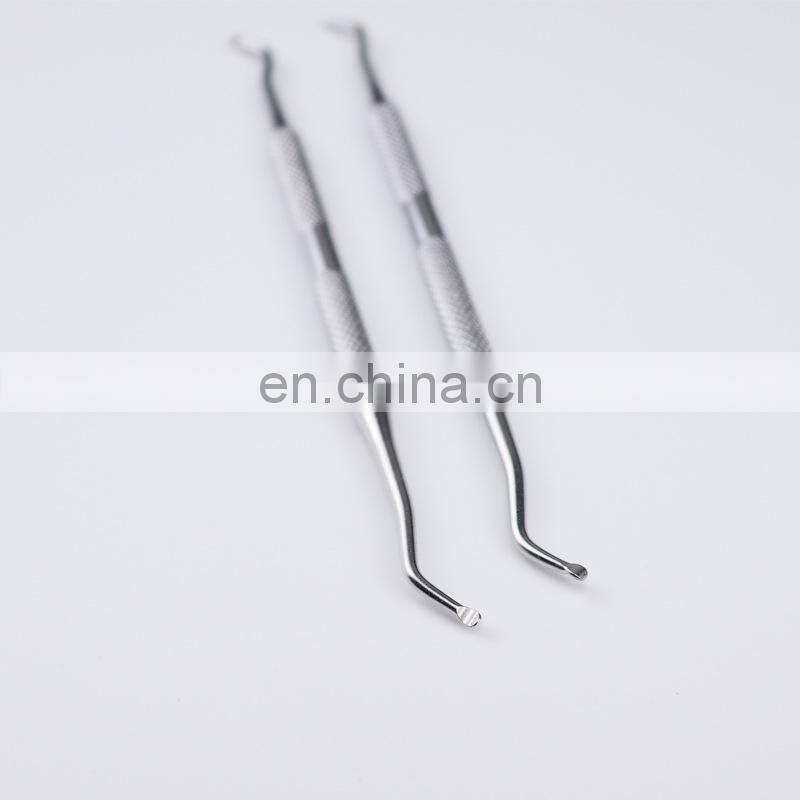 Wholesale 410 Stainless Steel Double Head Paronychia Special Nail Remover Prevention of Ingrown Nails Nail Picker Clearing Tool