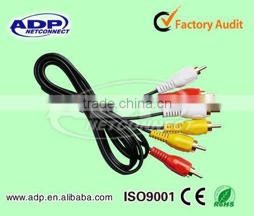 High Quality 3RCA -3 RCA Audio Video Cable Male To Male 1.8M 2M