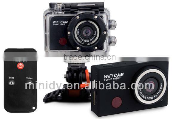 Full HD 1080P 30 Meters Underwater Sport Camera with Built-in WiFi For Remote Controlling By Android & IOS Smartphone