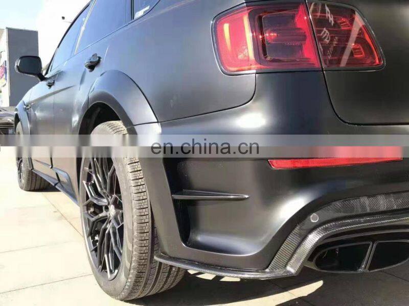 Runde FRP+CF Material For Bentley Bentayga Mansory Style Body Kit Front Bumper Rear Bumper Front Lip Rear Lip Hood Wheel Eyebrow