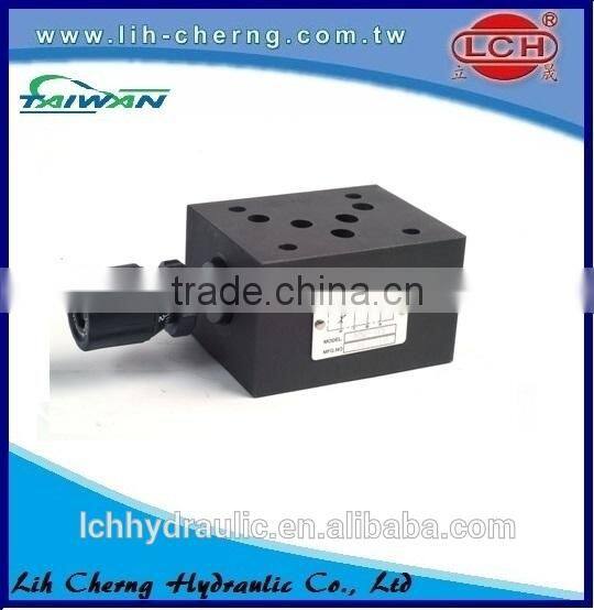 Yuken hydraulic throttle and check modular valve