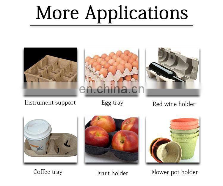 3000pcs/h paper pulping egg tray production line egg tray with cover making machine paper fruit tray drying machine