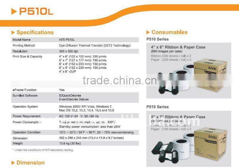 HiTi P510L Thermal Printer For Photo Booth
