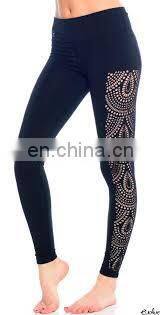 high quality flower sublimation printed leggy Fitness & Yoga design leggings for women