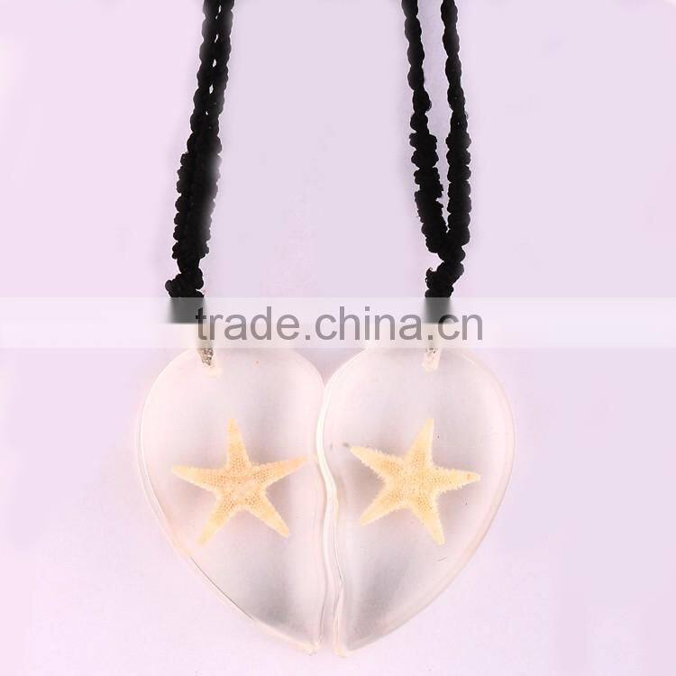 Hot-selling new resin necklace with sharfish necklace