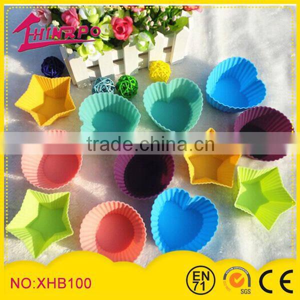 Silicone Mini Muffin Pan, 6 Cup Premium Cupcakes baking pan, Non-stick, Bpa-free Food Grade Silicon