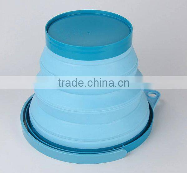 Portable Space Saver Outdoor New Collapsible silicon Round Water Bucket Container