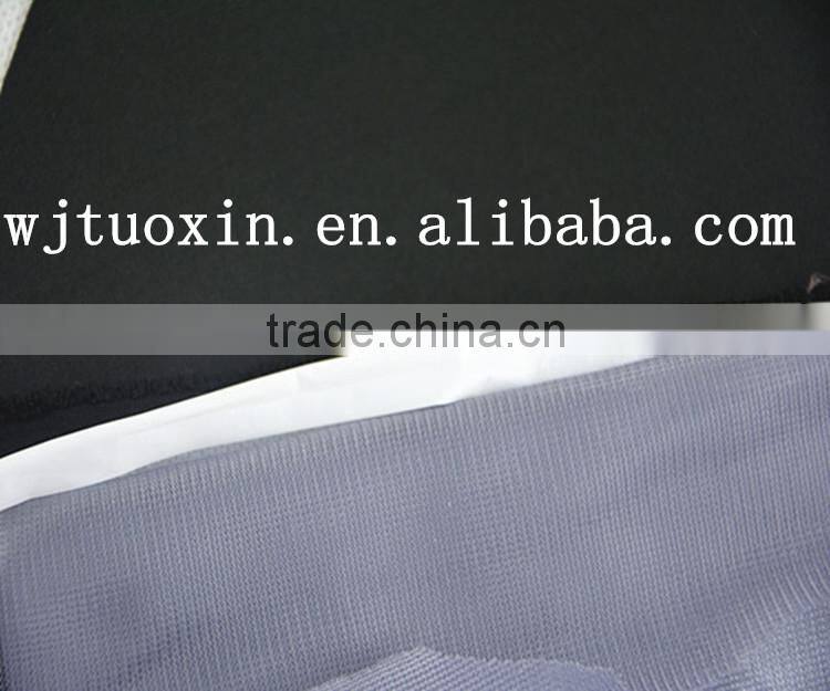 popular new breathable raincoat fabric bonded with TPU and mesh fabric