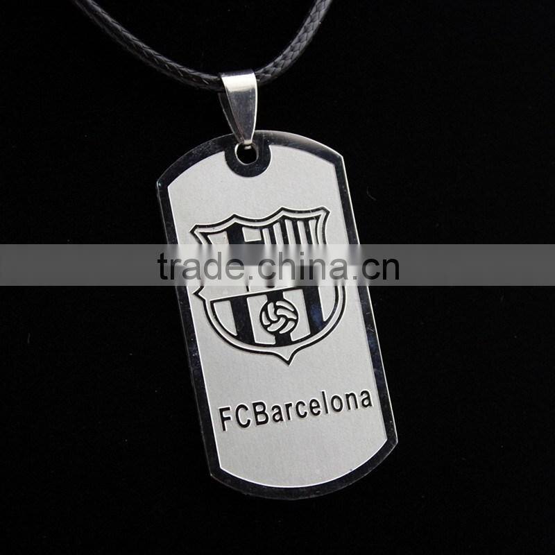 Barcelona team stainless steel necklace