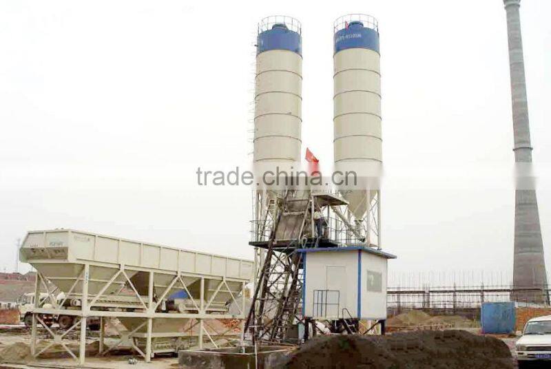 plant cement concrete batching plant HZS50 skip hoist cement plant