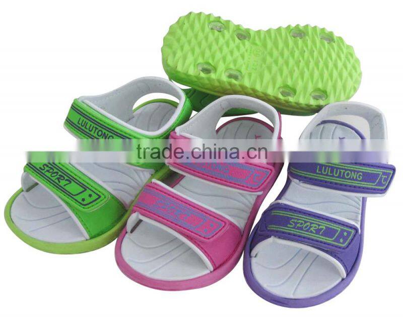 New designs flat sandals for children 2015