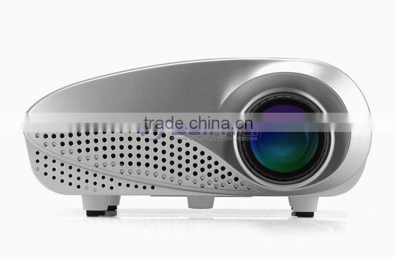 1.67 million Displayable Colors HD 1080P Projection 0.5 to 3.5 Meter 8S Mini Projector