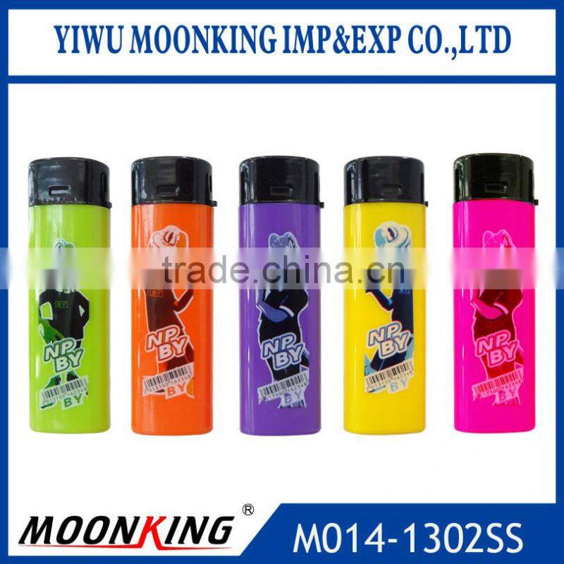 homemade plastic material cigarette lighter, electronic rechargeable torch lighters