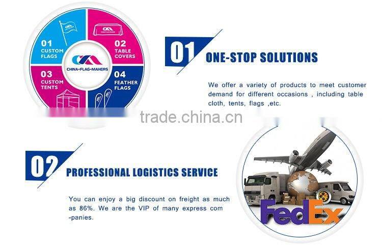 custom promotion flag textile dye sublimation print