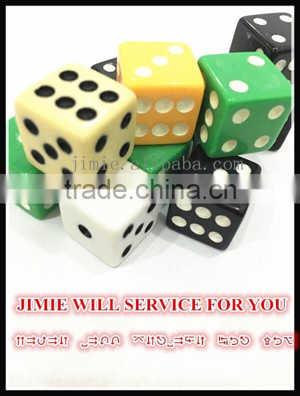 15mm melamine game dice different colored