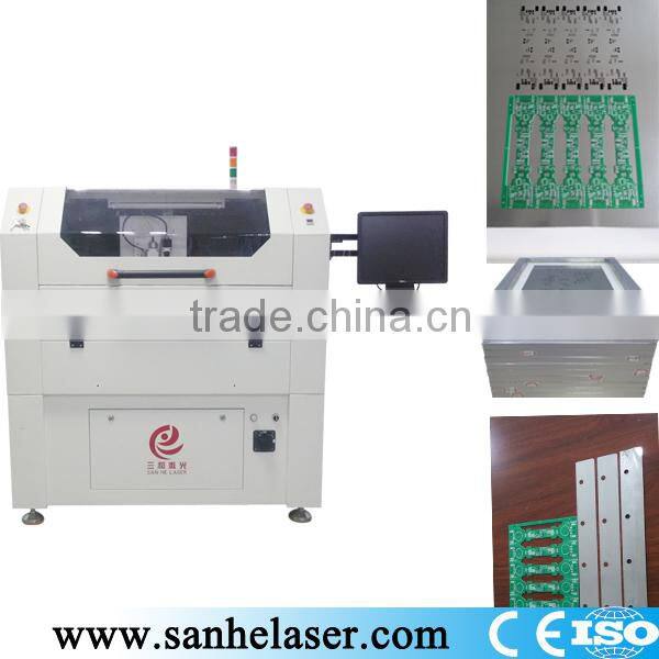 HOT sale and high frequency approved by CE and ISO SMT steel mesh laser cutting machine