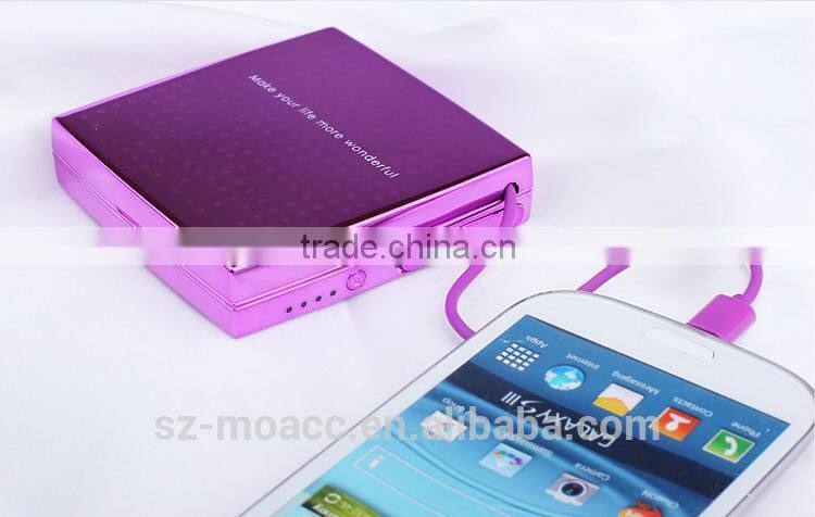 2014 new product wholesale mirror power bank 6000mah