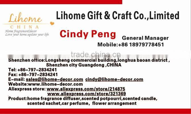 Shenzhen Lihome aroma reed diffuser glass bottle