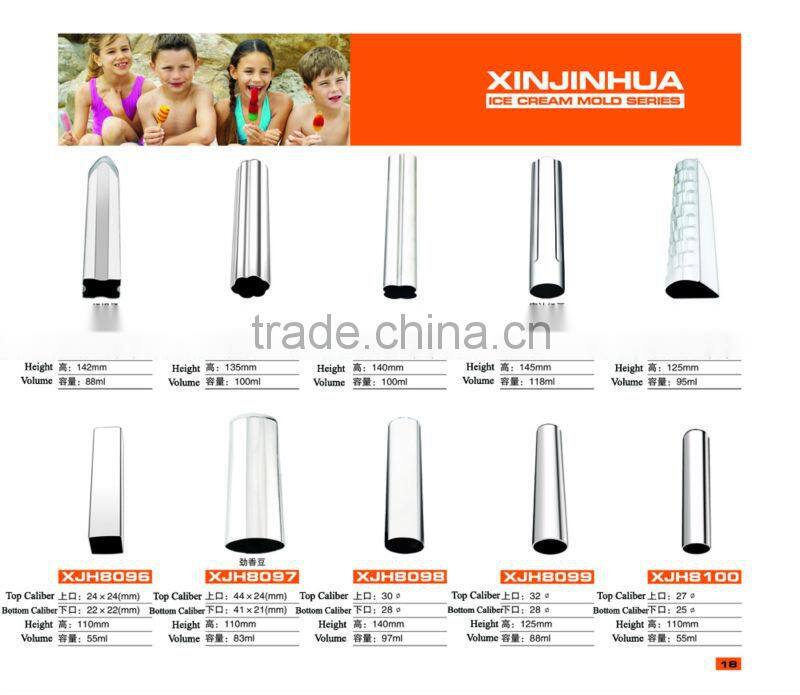 Stainless Steel Shaped Frozen Ice Pop Maker Figure Freezer Popsicle Mold