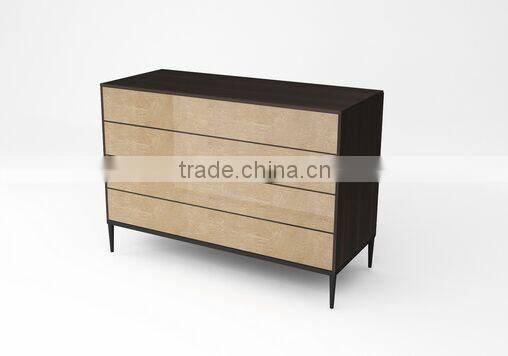 High quality modern design wooden furniture living room chest of 4 drawers