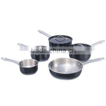 Cookware Set in Color, Stainless Steel, Saucepan and Frypan, Induction