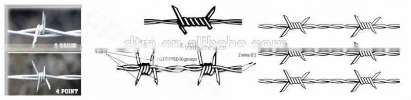 High Quality Galvanized Barbed Wire/PVC Coated Barbed Wire