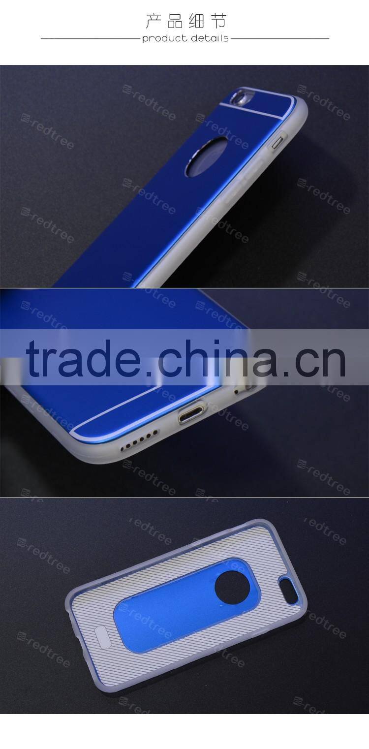 aluminum+matte tpu cell phone cases for brand mobiles