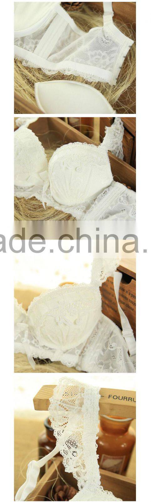 White Cotton Padding Ecology Bra Wholesale