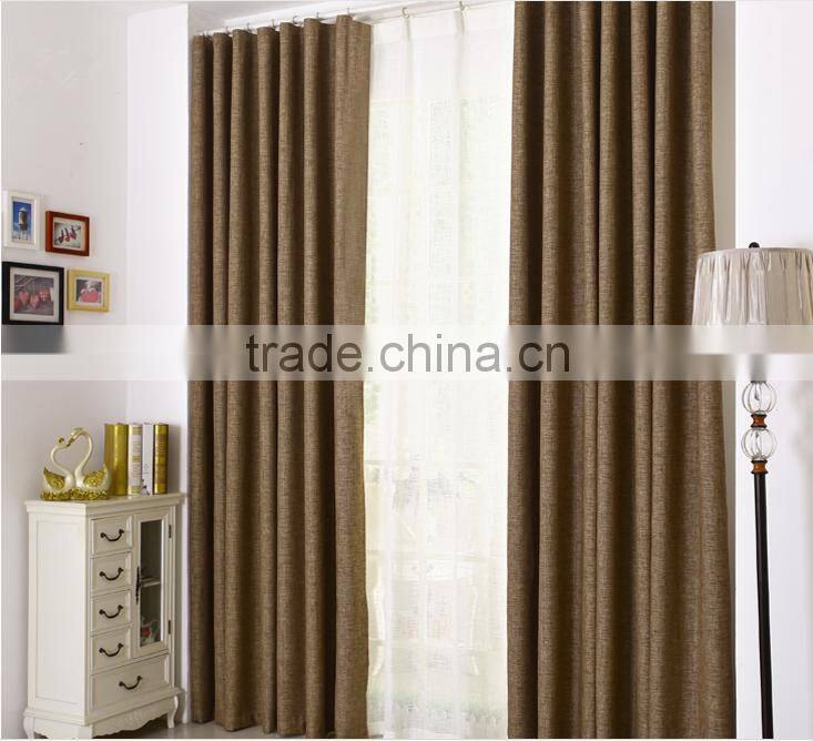 cheap curtain fabric 100% Linen blackout curtain fabric fabric for curtains