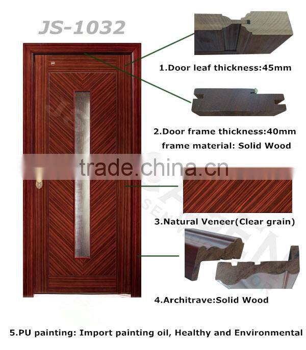 Top fashion new design entranc glass door house doors in guangzhou with good price