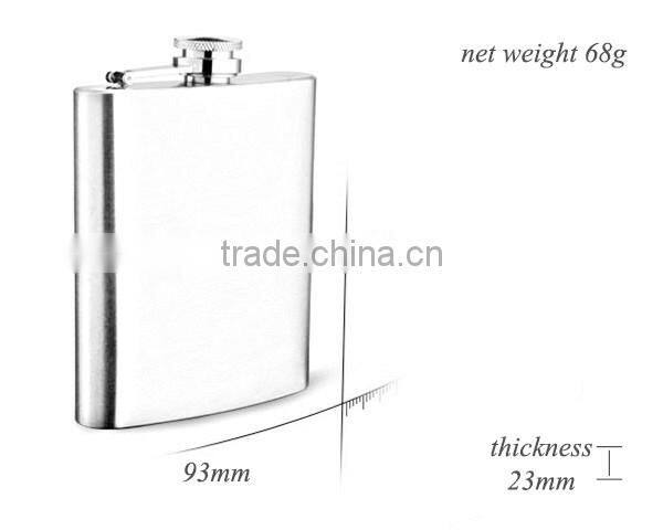 4oz Portable Flagon Kettle Oilcan Wine Pot 110ML Metal Travel Pocket Mini Liquor Stainless Steel Hip Flask