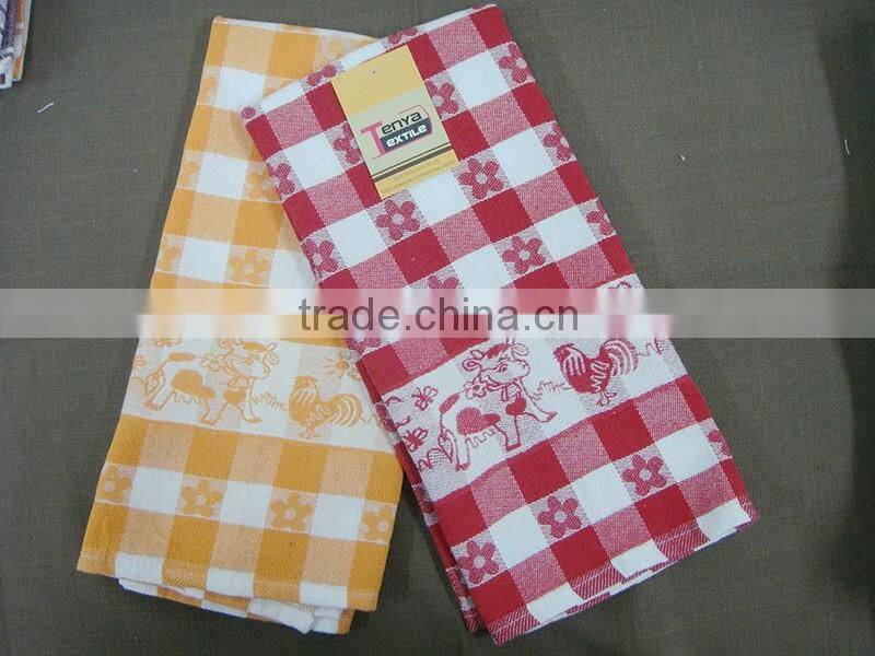 custom jacquard 100% cotton kitchen towel