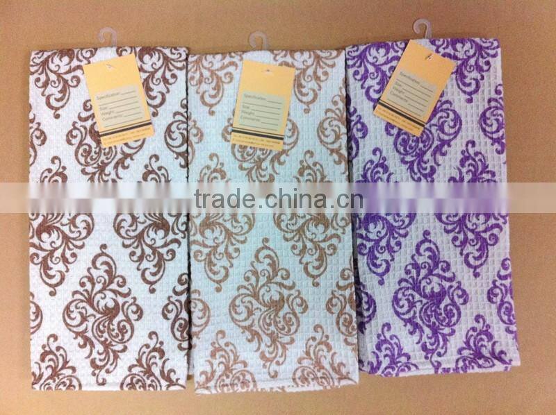 100% cotton yarn dyed jacquard towel