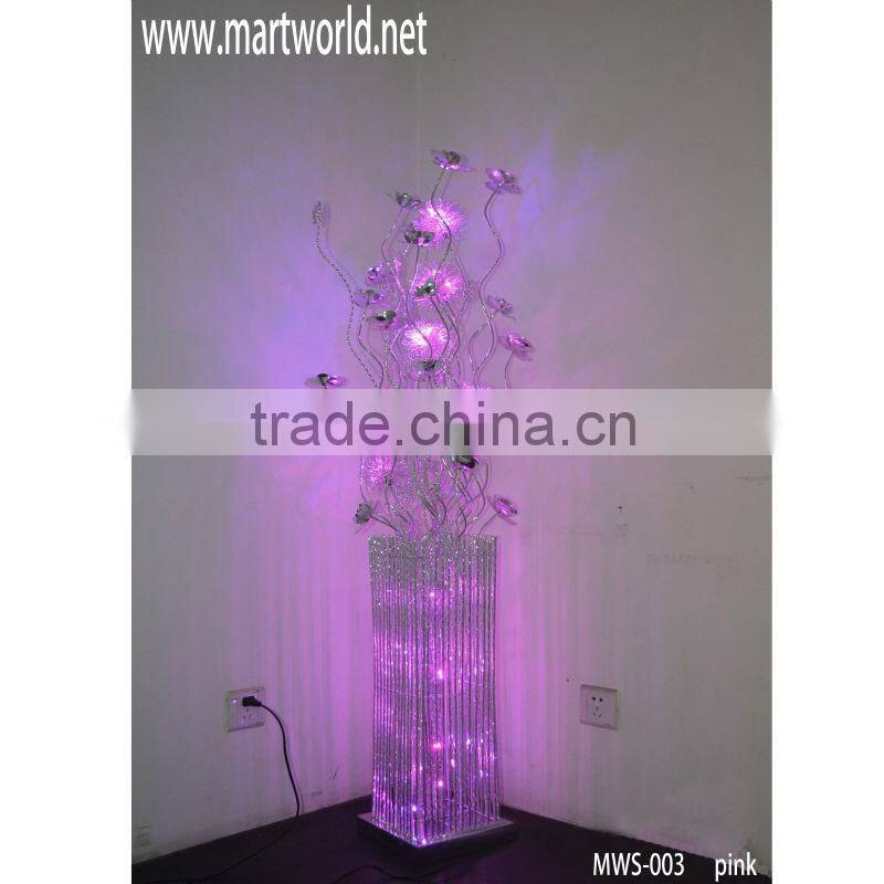 2016 Beautiful shinning light column for event,party&wedding;Hot sale crystal LED pillar wedding decoration(MWS-003)