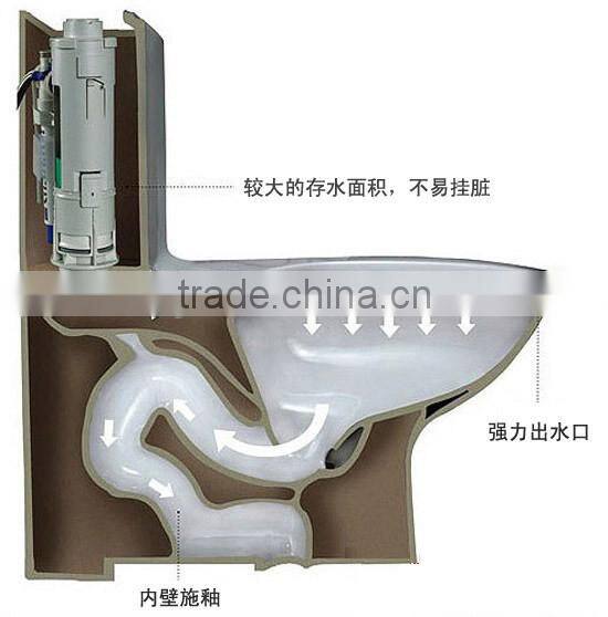Sanitary ware ceramic two piece toilet seat/bathroom design (BSJ-T120)