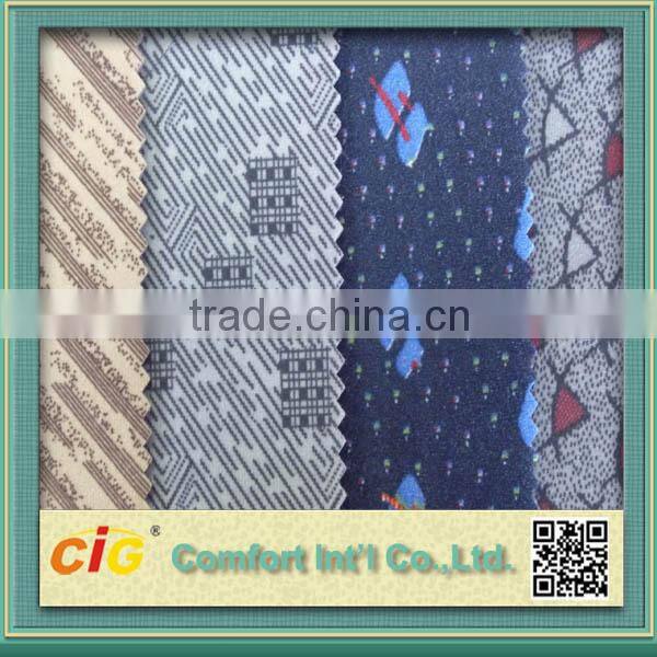 screen printing auto fabric/bus fabric/auto fabric for car seat cover