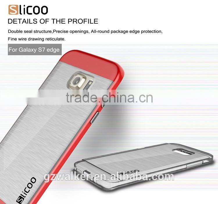 Electroplating drawing transparent for Slicoo soft TPU 0.3mm phone Back Cover Case for samsung galaxy s7 s7 edge