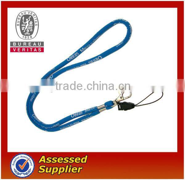 hot selling polyester woven round lanyard