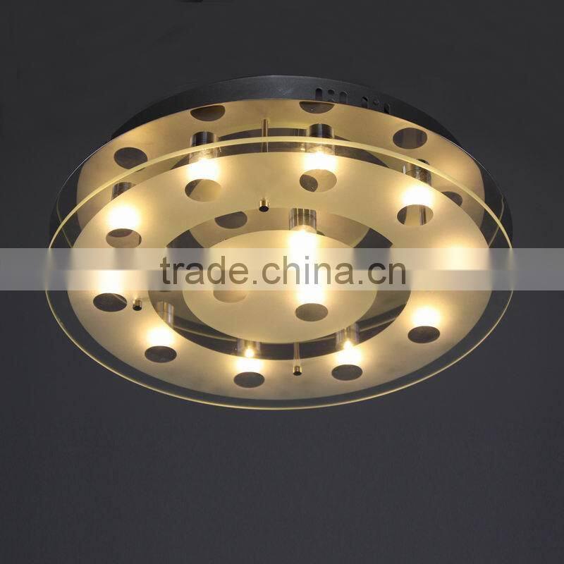 Popular led ceiling spot light &glass lamp D1202-13C