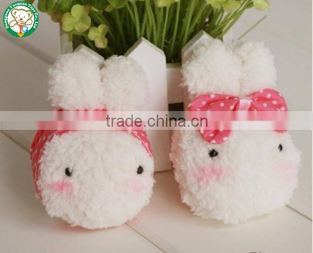 Cute rabbit bunny shaped keychain plush toy for sale