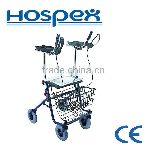 Forearm braking system steel forearm rollator