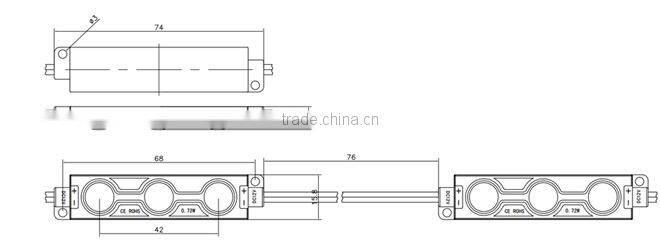 2015 high quality samsung 3 5630 led module for garden lighting