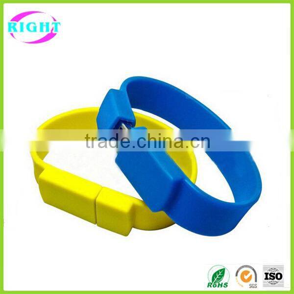 Promotional Gift Cheap Silicon Wristband bulk 1gb USB Flash Drive