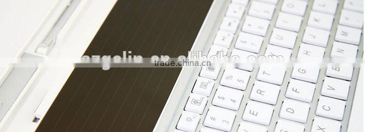 Aluminum solar power bluetooth keyboard for ipad