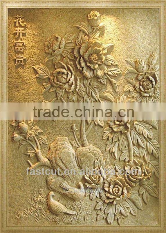 China Shandong Jinan wave boards sandstones corian ABS auto tool change system cnc milling